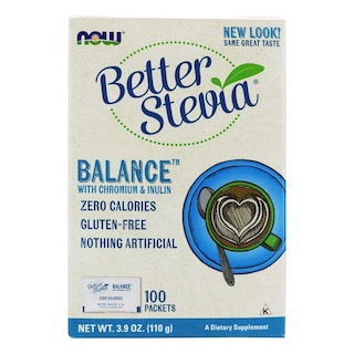 Foto 1 | Foto 1 | Stevia Balance Now Foods 100 Paquetes X 3 Con Inulina Y Cromo - Venta Internacional.