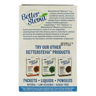 Foto 3 | Foto 3 | Stevia Balance Now Foods 100 Paquetes X 3 Con Inulina Y Cromo - Venta Internacional.