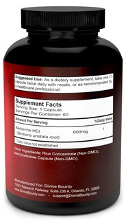 Foto 2 | Foto 2 | Suplemento Divine Bounty Pure Berberine Complex 600 Mg - Venta Internacional.