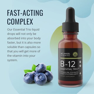 Foto 3 | Foto 3 | Suplemento Mt. Angel Vitamins B12 Essential Trio Liquid - Venta Internacional.