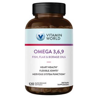 Foto 1 | Foto 1 | Suplemento Vitamin World Triple Omega 3-6-9 3000 Mg 120 Cápsulas Blandas - Venta Internacional.