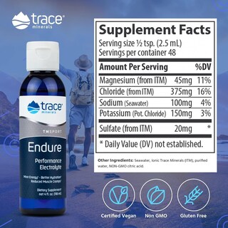 Foto 2 | Foto 2 | Electrolyte Drops Trace Minerals Endure Performance 120 Ml - Venta Internacional.