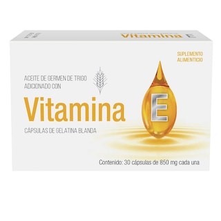 Foto 1 | Foto 1 | Suplemento Alimenticio Vitamina E 30 Cápsulas de 850 Mg