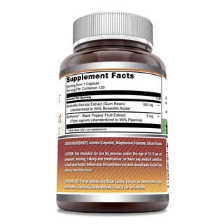 Foto 2 | Foto 2 | Suplemento Amazing Formulas: Extracto De Boswellia, 600 Mg, 120 Cápsulas - Venta Internacional.