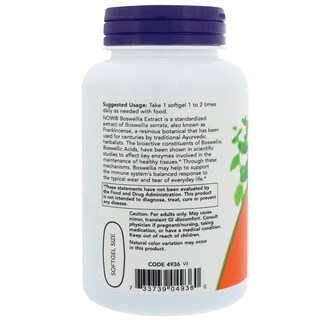 Foto 3 | Foto 3 | Suplemento de Extracto de Boswellia de Now Foods 500 mg en Aceite MCT 90 Cápsulas - Venta Internacional