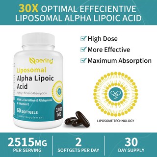 Foto 6 | Foto 6 | Suplemento En Cápsulas Blandas De 1400 Mg De Ácido Alfa Liposomal Alfa Lipoico - Venta Internacional.