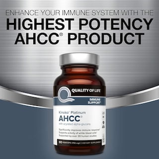 Foto 4 | Foto 4 | Suplemento Quality Of Life Ahcc Kinoko Platinum 750 Mg 60 Unidades - Venta Internacional.