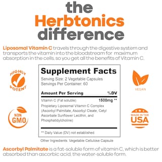 Foto 2 | Foto 2 | Suplemento Herbtonics De Vitamina C Liposomal 1500 Mg 120 Cápsulas - Venta Internacional.
