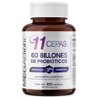 Foto 1 | Foto 1 | Megabiotic 11 Cepas 60 Billones Probióticos 100 Cápsulas