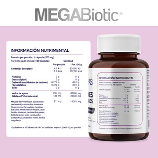 Foto 5 | Foto 5 | Megabiotic 11 Cepas 60 Billones Probióticos 100 Cápsulas