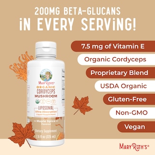 Foto 7 | Foto 7 | Suplemento De Hongo Cordyceps Orgánico Maryruth's, 225 Ml, Vegano - Venta Internacional.