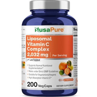 Foto 1 | Foto 1 | Suplemento De Vitamina C Liposomal Nusapure 2032 Mg 200 Cápsulas - Venta Internacional.