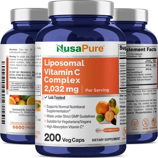 Foto 4 | Foto 4 | Suplemento De Vitamina C Liposomal Nusapure 2032 Mg 200 Cápsulas - Venta Internacional.