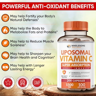 Foto 6 | Foto 6 | Cápsulas De Vitamina C Wholesome Wellness 1500 Mg (200 Píldoras) - Venta Internacional.