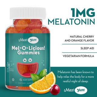 Foto 4 | Foto 4 | Gomitas De Melatonina Maxi Health, 1 Mg, Para Niños Y Adultos, 120 Unidades - Venta Internacional.