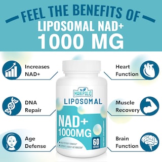 Foto 3 | Foto 3 | Suplemento Maripolio Liposomal Nad+ 1000 Mg 60 Cápsulas Blandas - Venta Internacional