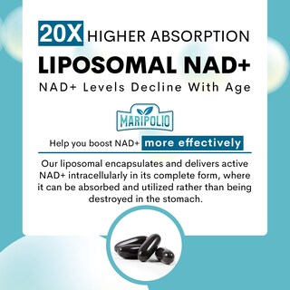 Foto 4 | Foto 4 | Suplemento Maripolio Liposomal Nad+ 1000 Mg 60 Cápsulas Blandas - Venta Internacional