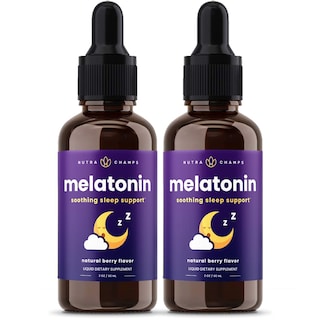 Foto 1 | Foto 1 | Gotas Líquidas NutraChamps de Melatonina 2 Piezas de 60 ml-Venta Internacional