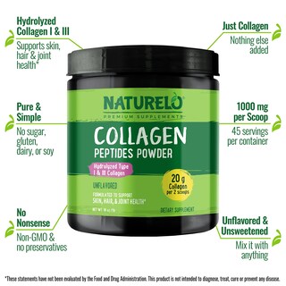 Foto 4 | Foto 4 | Péptido de Colágeno En Polvo Naturelo Hidrolizado Tipo I Y Iii 480 Ml - Venta Internacional