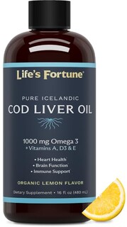 Foto 1 | Foto 1 | Suplemento De Aceite De Hígado De Bacalao Orgánico Life's Fortune, 500 Ml - Venta Internacional.
