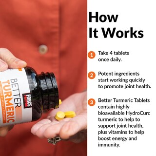 Foto 4 | Foto 4 | Suplemento Force Factor Better Turmeric Joint Support 120 Comprimidos - Venta Internacional.