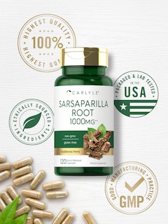 Foto 5 | Foto 5 | Suplemento Carlyle En Cápsulas De Raíz De Zarzaparrilla, 1000 Mg, 120 Unidades - Venta Internacional.