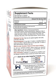 Foto 2 | Foto 2 | Suplemento Articular Invigoflex D Con 1500 Mg De Sulfato De Glucosamina - Venta Internacional.