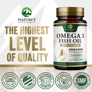 Foto 4 | Foto 4 | Suplemento de Aceite de Pescado Nature's Peak 2400 mg Omega-3 120 Cápsulas Blandas - Venta Internacional