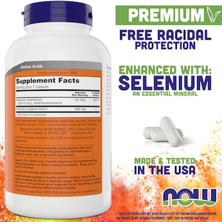 Foto 2 | Foto 2 | Complementa Now Foods Nac 600 mg con 400 Cápsulas Vegetales de Selenio - Venta Internacional