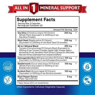 Foto 2 | Foto 2 | Suplemento New Age Silica Sea Moss 3000 Mg Con Aceite De Semilla Negra - Venta Internacional.