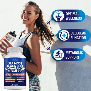 Foto 4 | Foto 4 | Suplemento New Age Silica Sea Moss 3000 Mg Con Aceite De Semilla Negra - Venta Internacional.