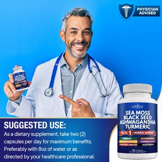 Foto 7 | Foto 7 | Suplemento New Age Silica Sea Moss 3000 Mg Con Aceite De Semilla Negra - Venta Internacional.