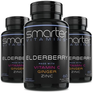 Foto 1 | Foto 1 | Cápsulas de Saúco Smarter Vitamina C Jengibre y Zinc Paquete de 3 - Venta Internacional