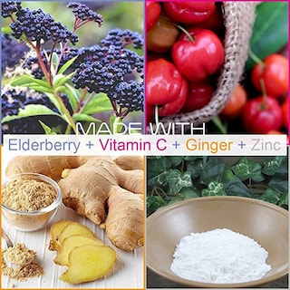 Foto 3 | Foto 3 | Cápsulas de Saúco Smarter Vitamina C Jengibre y Zinc Paquete de 3 - Venta Internacional