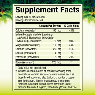 Foto 2 | Foto 2 | Suplemento Natural Factors De Minerales De La Tierra Y El Mar Profundo Del Océano Profundo, 100 Ml - Venta Internacional.
