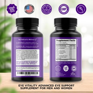 Foto 2 | Foto 2 | Suplemento Vitaminas para Ojos Herbame Eye Vitality 90 Cápsulas - Venta Internacional