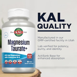 Foto 4 | Foto 4 | Suplemento Kal De Taurato De Magnesio 400 Mg Con Vitamina B6 120 Tabletas - Venta Internacional.