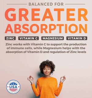 Foto 3 | Foto 3 | Supplement Healths Harmony, Vitamina C, Apoyo Inmunológico Con Zinc - Venta Internacional.