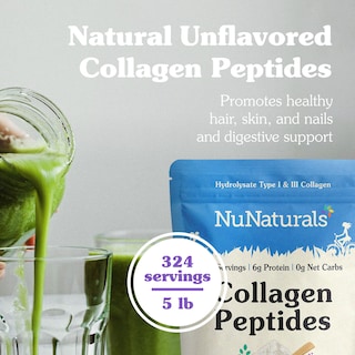 Foto 2 | Foto 2 | Péptidos de Colágeno en Polvo NuNaturals Tipo I y III para Piel 2,27 kg - Venta Internacional