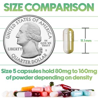 Foto 2 | Foto 2 | Cápsulas Vacías Xprs Nutra, Tamaño 5, 500 Unidades, Gelatina Verde/amarilla - Venta Internacional.