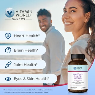 Foto 4 | Foto 4 | Suplemento de Aceite de Pescado Omega 3 de Triple Potencia Vitamin World - Venta Internacional