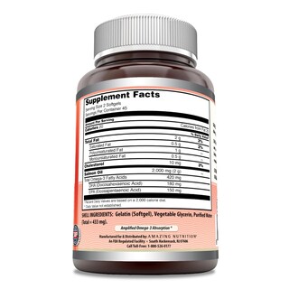 Foto 3 | Foto 3 | Suplemento Amazing Omega Wild Alaskan Salmon Oil 2000 mg 90 Softgels - Venta Internacional