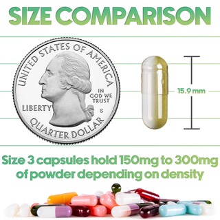 Foto 3 | Foto 3 | Cápsulas Vacías Xprs Nutra, Tamaño 3, 500 Unidades, Gelatina Transparente - Venta Internacional.