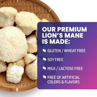 Foto 6 | Foto 6 | Suplemento Lions Mane Mushroom, 10,000 mg 60 Cápsulas - Venta Internacional.