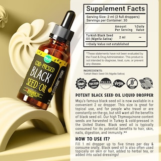 Foto 6 | Foto 6 | Aceite De Semilla Negra Maju, 60 Ml, Prensado En Frío, 100% Comino Negro Turco - Venta Internacional.
