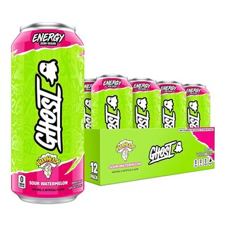Foto 1 | Foto 1 | Ghost Energy Bebida Energética 16 Onz 12 Latas Warheads Sour Watermelon