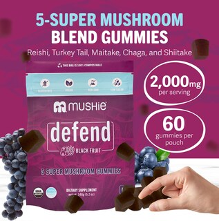 Foto 2 | Foto 2 | Complejo De 5 Superhongos Gummies Mushie 100% Orgánico, 2000 Mg - Venta Internacional.