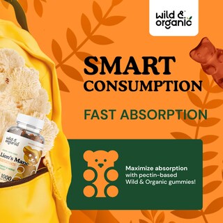 Foto 4 | Foto 4 | Suplemento De Gomitas De Hongos Lions Mane Wild & Organic De 1000 Mg - Venta Internacional.