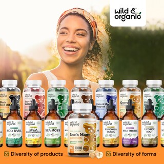 Foto 7 | Foto 7 | Suplemento De Gomitas De Hongos Lions Mane Wild & Organic De 1000 Mg - Venta Internacional.