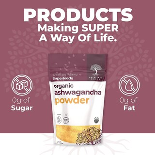 Foto 3 | Foto 3 | ¡suplemento Omg! Polvo De Raíz De Ashwagandha Organic Meets Good, 120 Ml - Venta Internacional.